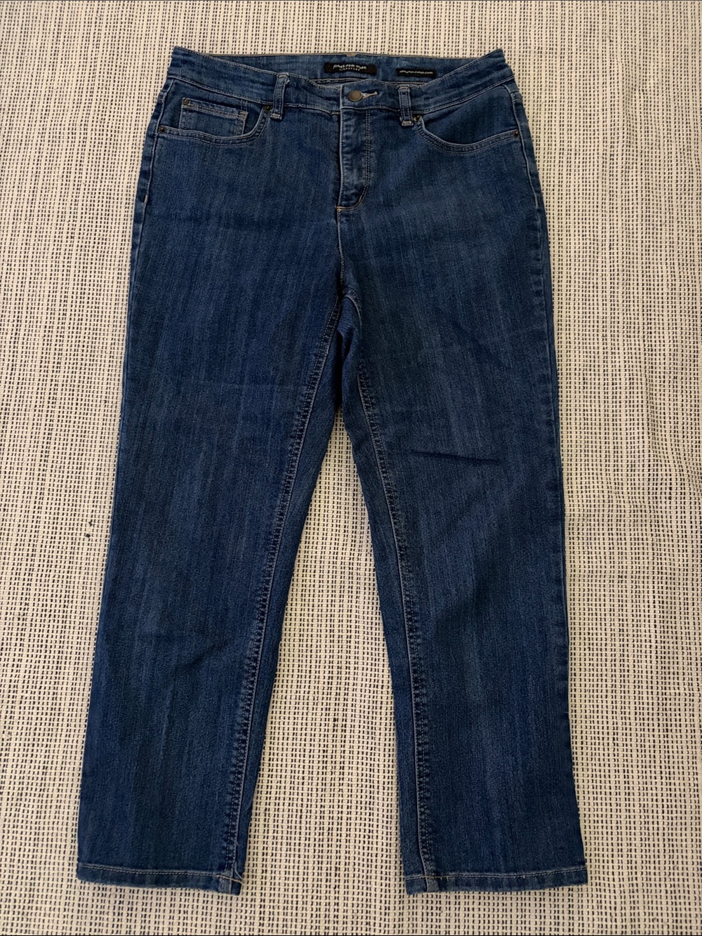 Jones New York Lexington Cuffed Capri Jean size 8